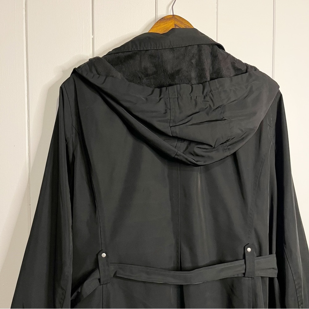 Avec Les Filles Black Trench Coat - Picture 7 of 8